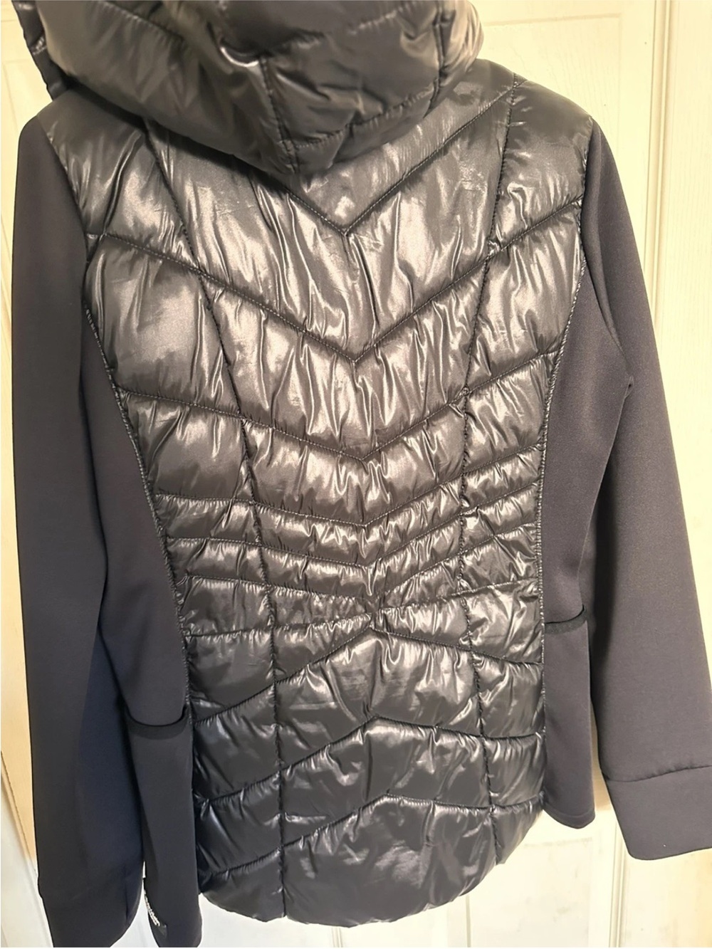 Calvin Klein performance Black Quilted Hooded  Jacket size Medium - Picture 6 of 7